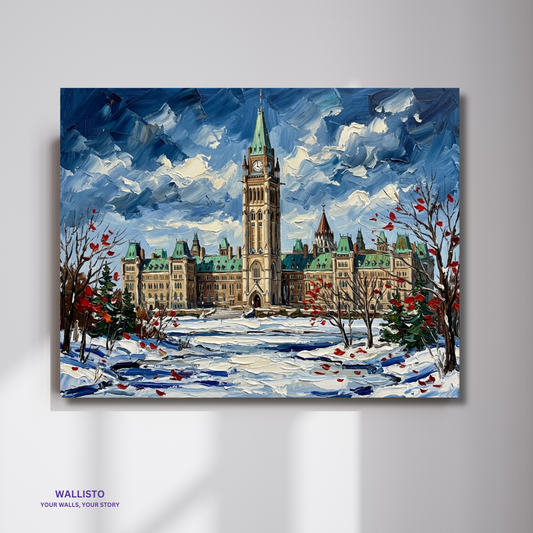 Parliament in Winter Light