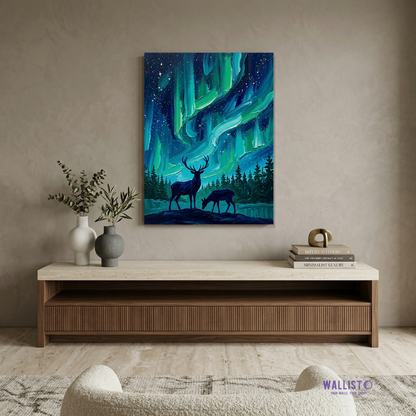 Yukon Aurora Deer