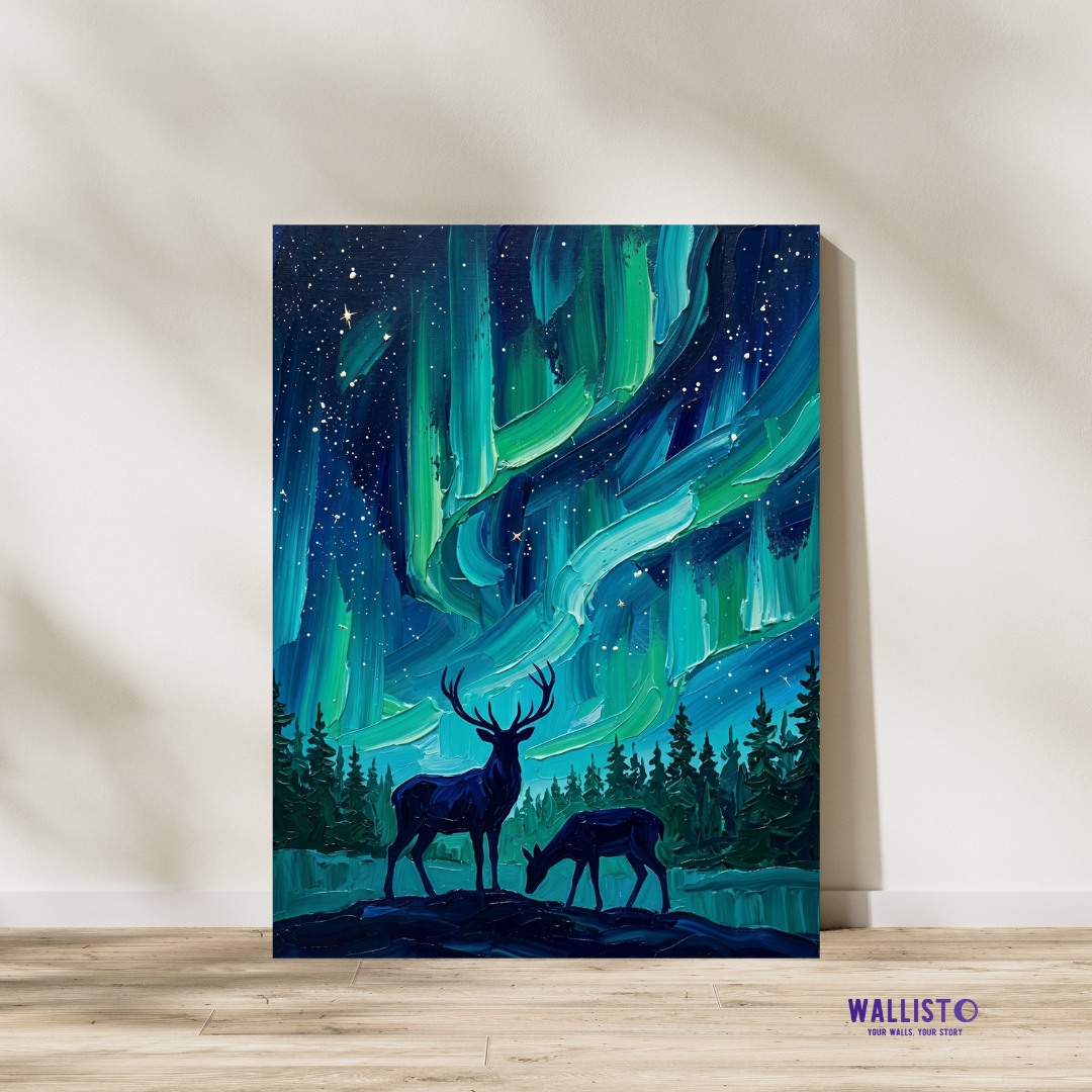 Yukon Aurora Deer