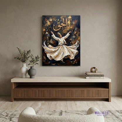 Sufi Dance with Calligraphy